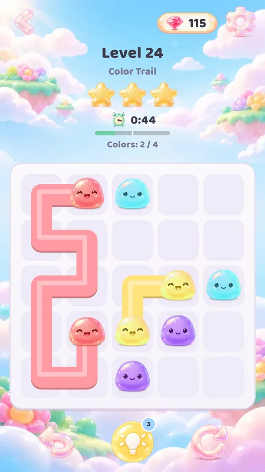 A level in progress