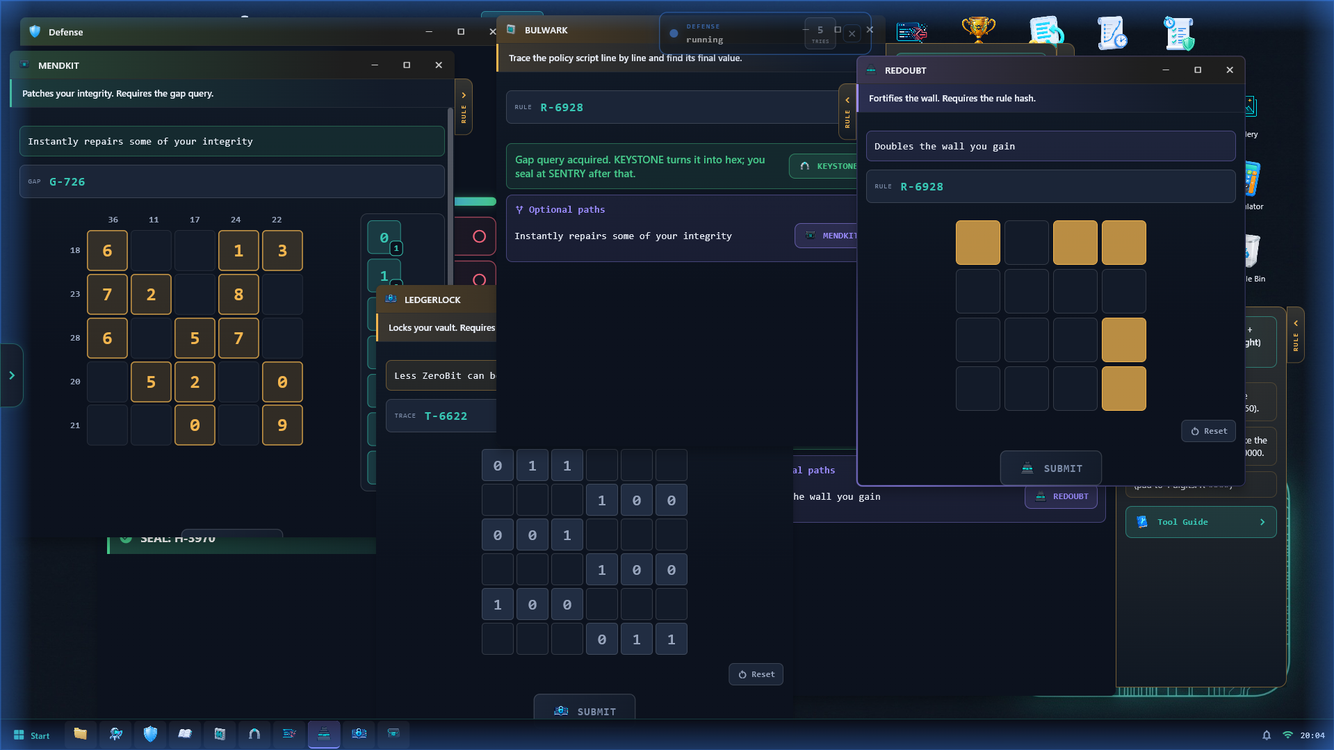 Defense applications in action